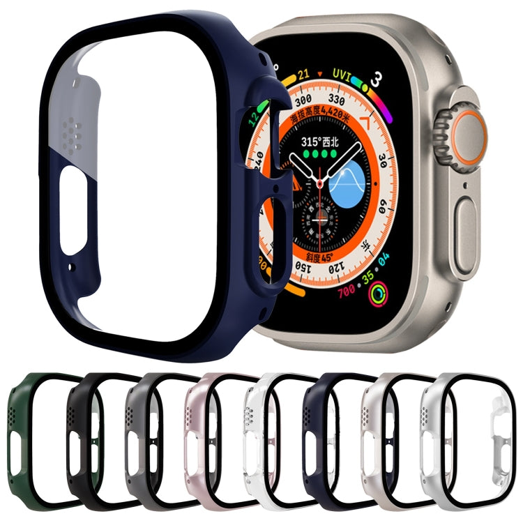 Tempered Glass Film PC Watch Case For Apple Watch Ultra 49mm(Transparent)