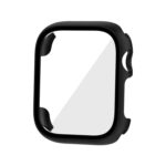 Tempered Glass Film PC Watch Case For Apple Watch Series 8&7 41mm(Black)