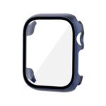 Tempered Glass Film PC Watch Case For Apple Watch Series 8&7 41mm(Midnight Blue)