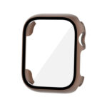 Tempered Glass Film PC Watch Case For Apple Watch Series 8&7 41mm(Brown)