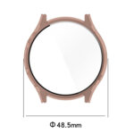 For Xiaomi Watch S1 Pro Tempered Glass Film PC Watch Case(Pink)