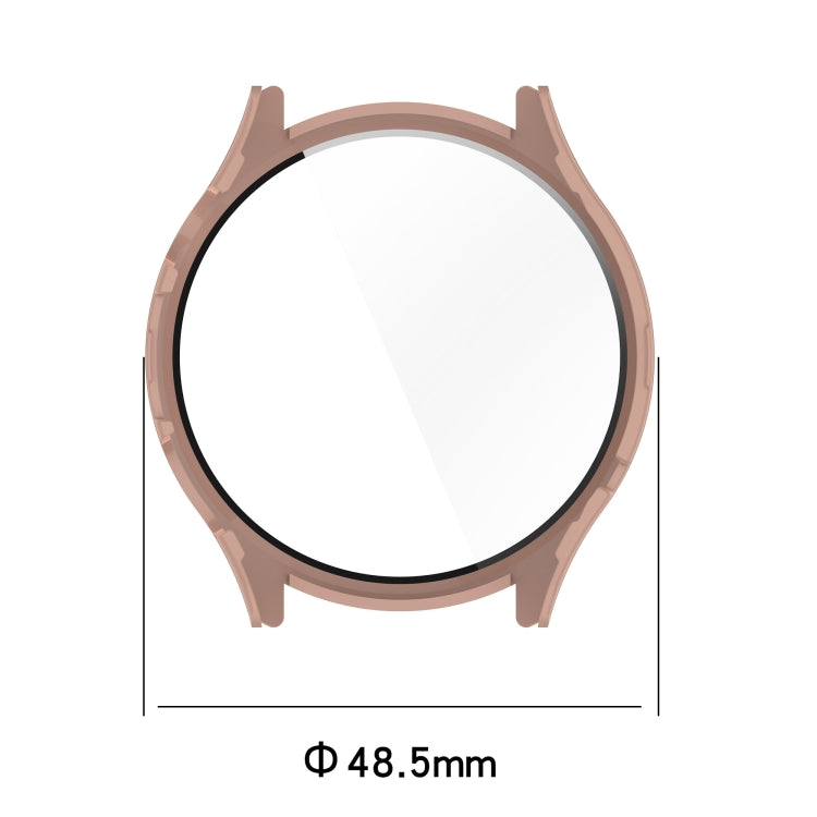 For Xiaomi Watch S1 Pro Tempered Glass Film PC Watch Case(Pink)