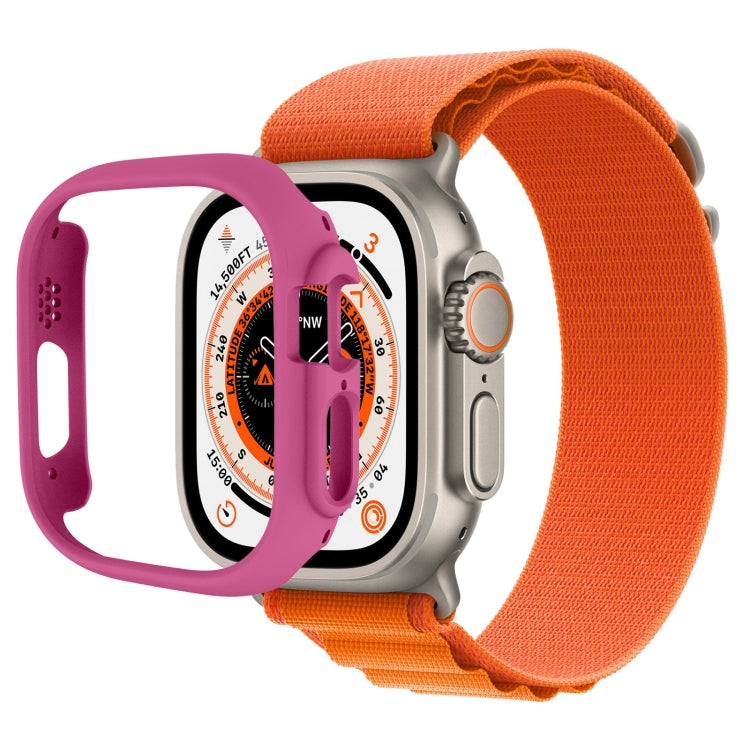 Half-inclusive PC Protective Case For Apple Watch Ultra 49mm(Rose Red)