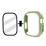 Tempered Glass Film Frosted PC Watch Case For Apple Watch Ultra 49mm(Mint Green)