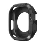 Three-proof TPU Carbon Fiber Protective Case For Apple Watch Ultra 49mm(Black)