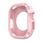 Three-proof TPU Carbon Fiber Protective Case For Apple Watch Ultra 49mm(Pink)