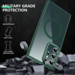 For Samsung Galaxy S22 Ultra Acrylic PC MagSafe Phone Case(Green)