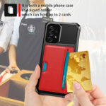 For Samsung Galaxy S20 ZM02 Card Slot Holder Phone Case(Red)