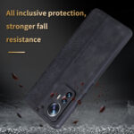 For Xiaomi 12 / 12S / 12X AZNS 3D Embossed Skin Feel Phone Case(Black)