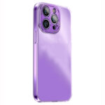 For  iPhone 14 Pro PC Crystal Clear Frosted Phone Case(Purple)