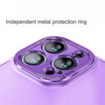 For  iPhone 14 Pro PC Crystal Clear Frosted Phone Case(Purple)