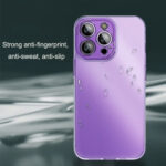 For  iPhone 14 Pro PC Crystal Clear Frosted Phone Case(Purple)