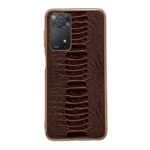 For Xiaomi Redmi Note 11 Global/Note 11S 4G Genuine Leather Weilai Series Nano Plating Phone Case(Coffee)