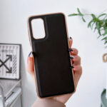 For Xiaomi Redmi Note 11 Global/Note 11S 4G Genuine Leather Xiaoya Series Nano Plating Phone Case(Black)