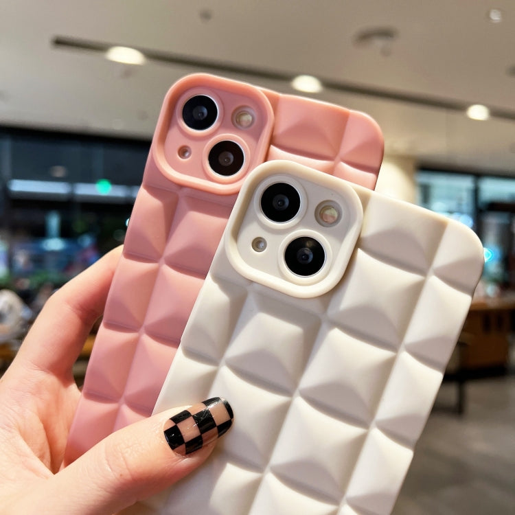 For iPhone 11 3D Grid TPU Phone Case(Pink)