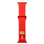Breathable Skin-friendly Silicone Watch Band For Apple Watch Ultra 49mm / Series 8&7 45mm / SE   2&6&SE&5&4 44mm / 3&2&1 42mm(Red)