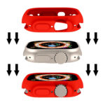 For Apple Watch Ultra 49mm Candy TPU Protective Case(Red)