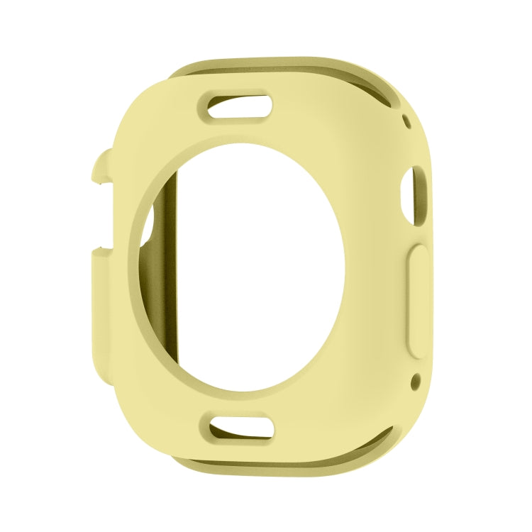 For Apple Watch Ultra 49mm Candy TPU Protective Case(Yellow)