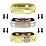 For Apple Watch Ultra 49mm Candy TPU Protective Case(Yellow)