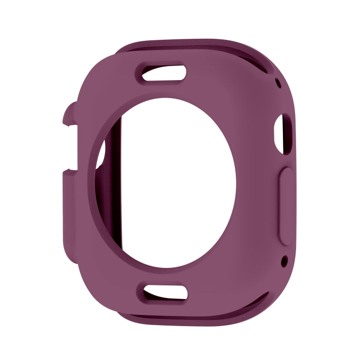 For Apple Watch Ultra 49mm Candy TPU Protective Case(Plum)