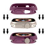 For Apple Watch Ultra 49mm Candy TPU Protective Case(Plum)