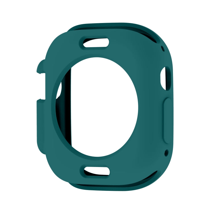 For Apple Watch Ultra 49mm Candy TPU Protective Case(Dark Green)