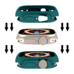 For Apple Watch Ultra 49mm Candy TPU Protective Case(Dark Green)