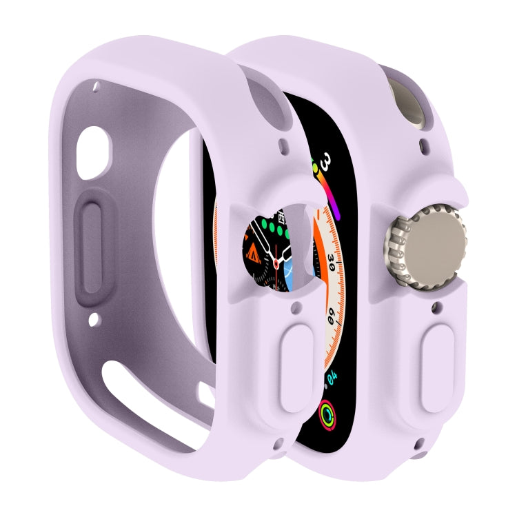 For Apple Watch Ultra 49mm Candy TPU Protective Case(Purple)