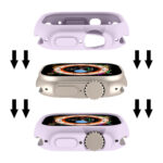 For Apple Watch Ultra 49mm Candy TPU Protective Case(Purple)