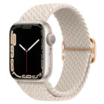 Buckle Nylon Braided Watch Band For Apple Watch Series 8&7 41mm / SE 2&6&SE&5&4 40mm / 3&2&1 38mm(Starlight)