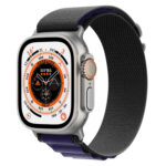 For Apple Watch Ultra 49mm Nylon Watch Band (Dark Purple)