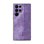 For Samsung Galaxy S22 Ultra 5G AZNS 3D Embossed Skin Feel Phone Case(Purple)