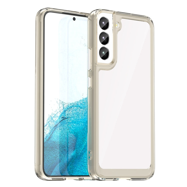 For Samsung Galaxy S23 Ultra 5G Colorful Series Acrylic + TPU Phone Case(Transparent Grey)