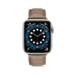 Genuine Leather Watch Band For Apple Watch Ultra 49mm / Series 8&7 45mm / SE 2&6&SE&5&4 44mm / 3&2&1 42mm(Grey)