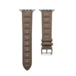 Genuine Leather Watch Band For Apple Watch Series 8&7 41mm / SE 2&6&SE&5&4 40mm / 3&2&1 38mm(Grey)