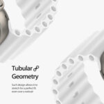 DUX DUCIS Sea Wave Silicone Watch Band For Apple Watch Series 8&7 41mm / SE 2&6&SE&5&4 40mm / 3&2&1 38mm(White)