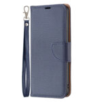 For Samsung Galaxy S23+ 5G Litchi Texture Pure Color Leather Phone Case(Blue)