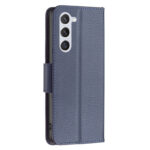 For Samsung Galaxy S23 5G Litchi Texture Pure Color Leather Phone Case(Blue)