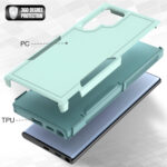 For Samsung Galaxy S22 Ultra 5G 2 in 1 PC + TPU Phone Case(Light Green)