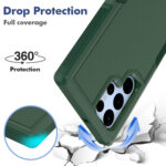 For Samsung Galaxy S22 Ultra 5G 2 in 1 PC + TPU Phone Case(Dark Green)