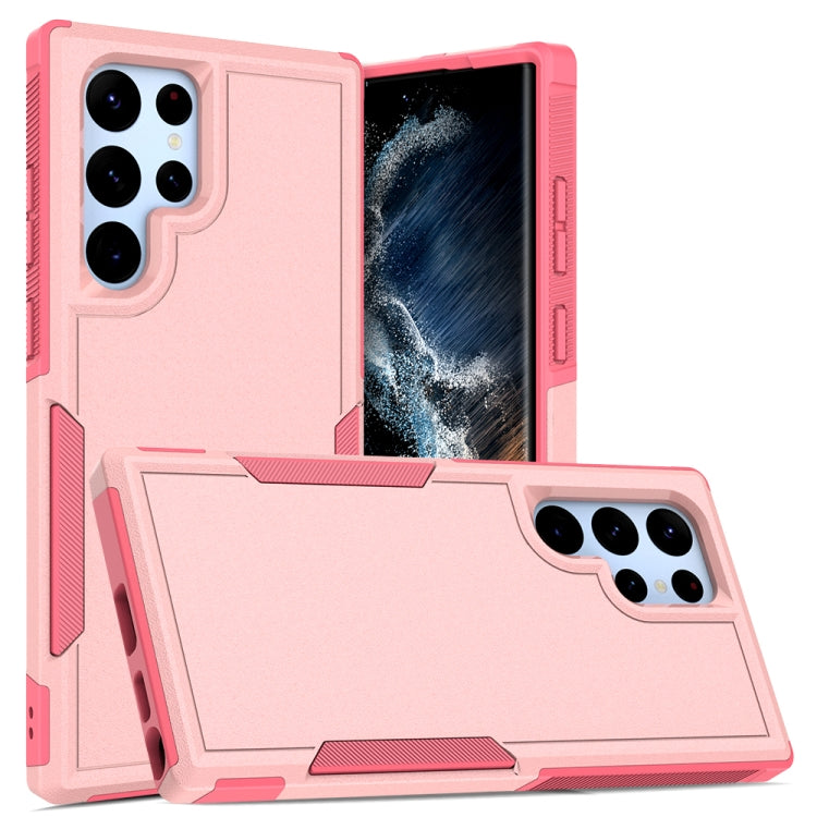 For Samsung Galaxy S22 Ultra 5G 2 in 1 PC + TPU Phone Case(Pink)