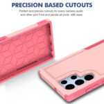 For Samsung Galaxy S22 Ultra 5G 2 in 1 PC + TPU Phone Case(Pink)