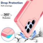 For Samsung Galaxy S22 Ultra 5G 2 in 1 PC + TPU Phone Case(Pink)