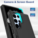 For Samsung Galaxy S22 Ultra 5G 2 in 1 PC + TPU Phone Case(Black)