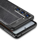 For Samsung Galaxy S23 5G Litchi Texture Shockproof TPU Phone Case(Black)