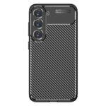 For Samsung Galaxy S23 5G Carbon Fiber Texture Shockproof TPU Phone Case(Black)