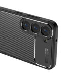 For Samsung Galaxy S23 5G Carbon Fiber Texture Shockproof TPU Phone Case(Black)