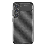 For Samsung Galaxy S23+ 5G Carbon Fiber Texture Shockproof TPU Phone Case(Black)