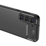 For Samsung Galaxy S23+ 5G Carbon Fiber Texture Shockproof TPU Phone Case(Black)