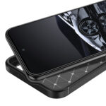 For Samsung Galaxy S23+ 5G Carbon Fiber Texture Shockproof TPU Phone Case(Black)